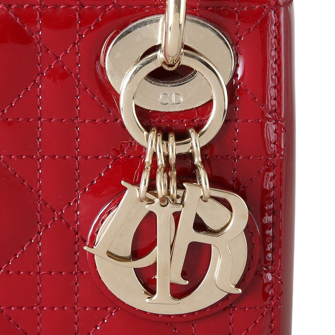 CHRISTIAN DIOR(USED)크리스찬디올 레이디디올 페이던트 미니백